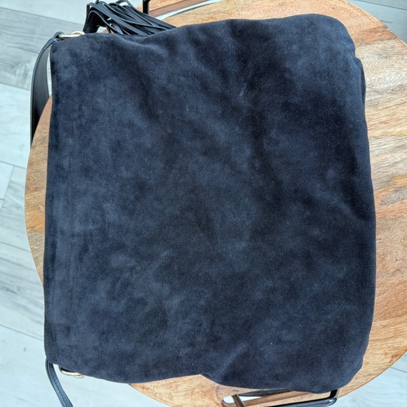 Jimmy Choo Cinch Bucket Bag in Black Suede - Picture 8 of 12